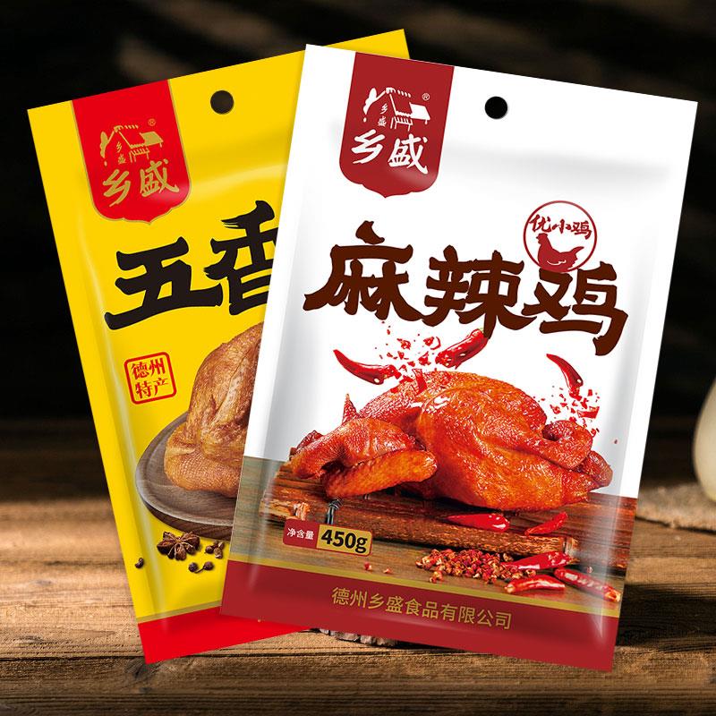 山东德州乡盛扒鸡正宗五香鸡肉食熟食肉食手即食烧鸡整只整箱地方