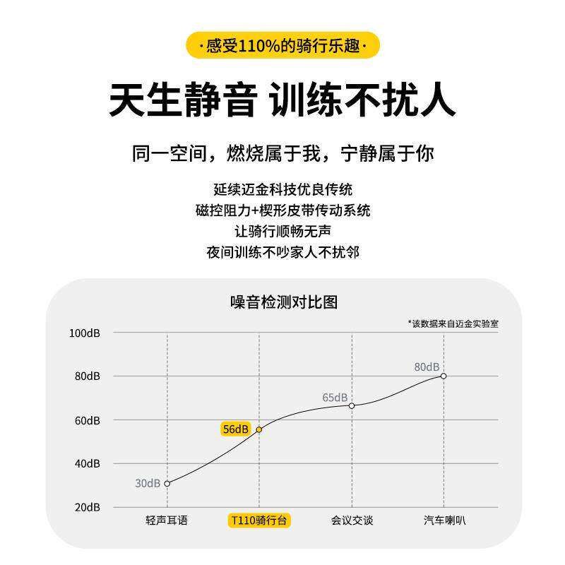 迈金T110骑行台智能变阻山地公路自行车功率直驱式室内静音训练台