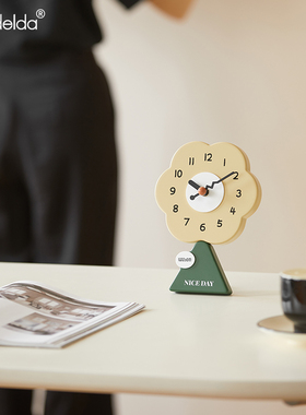 Mandelda家居客厅台式座钟简约桌面摆件玄关装饰电视柜时钟饰品