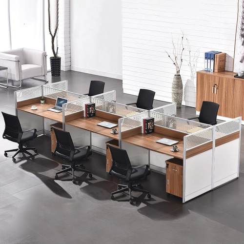 员工位职员屏风办公桌椅组合家具桌子办公室卡座64人位简约现代