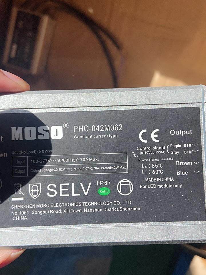 LED驱动确电源 茂硕PHC-042M062 40W42W50W60WLED路灯维修配件