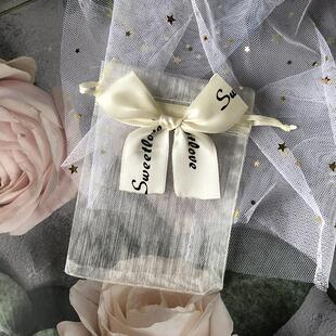 纱礼品袋束口抽绳袋糖果网纱袋珍珠雪纱网袋小袋子喜糖包装袋