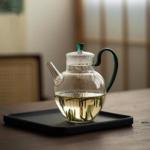 仿宋耐热玻璃壶泡绿茶专用茶具一人小茶壶执壶家用泡茶器茶杯套装