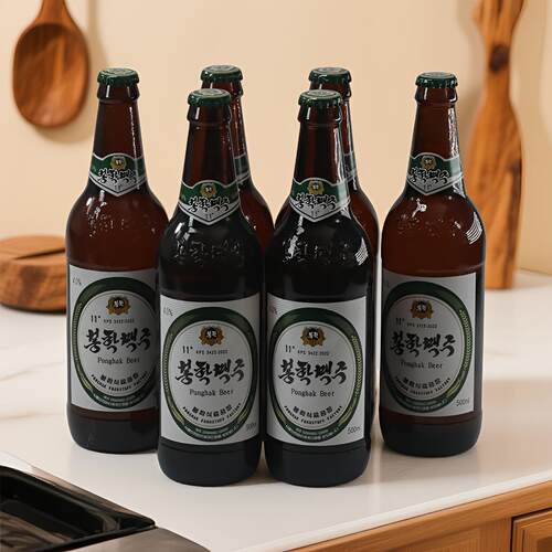 凤鹤啤酒朝鲜黄啤特产大同江平壤