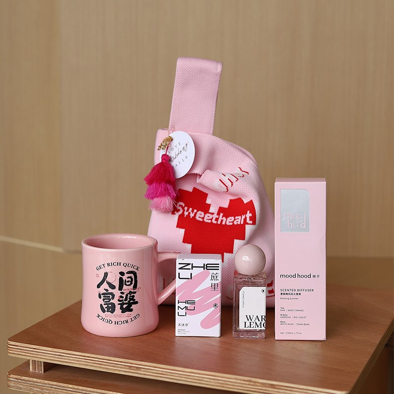伴手礼女伴娘姐妹团闺蜜小礼品手提针织袋可爱礼物结婚回礼婚礼