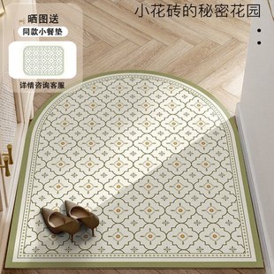 茶色北欧pvc入户门地垫皮革可擦防滑防水免洗家用进门口脚垫地毯