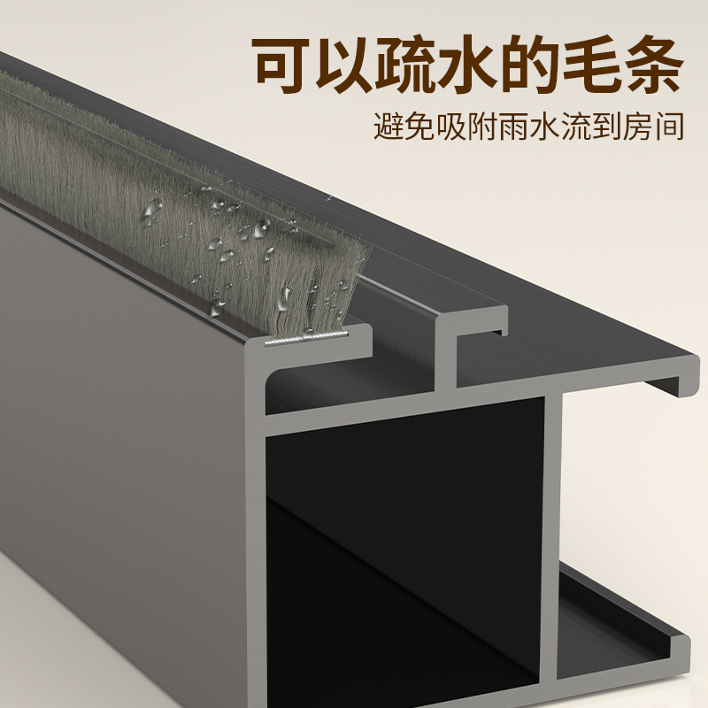硅化卡槽挡风毛条铝合金门窗密封条塑钢推拉窗纱窗门缝防风保温条