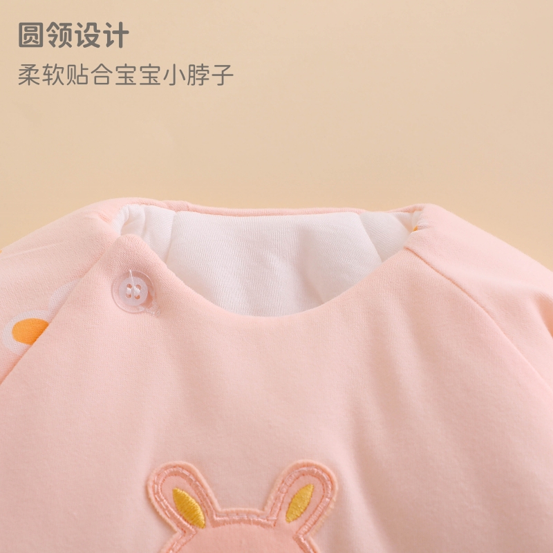 半背衣初生婴儿秋冬季上衣52码纯棉0一3月新生刚出生冬天夹棉衣服