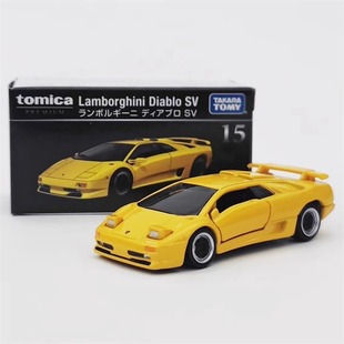 TOMY多美卡黑盒TP15兰博基尼迪亚波罗SV 合金小汽车模型收藏摆件