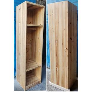 中式 实木小衣柜单门儿童现代衣橱收纳柜小户型卧室储物柜M074