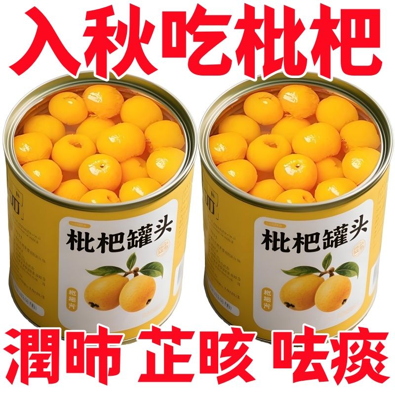 正宗新鲜果肉枇杷罐头新日期现摘枇杷现货罐装整箱罐装枇杷枇杷