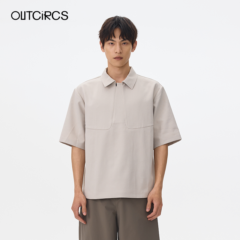 OUTCiRCS分割翻领上衣