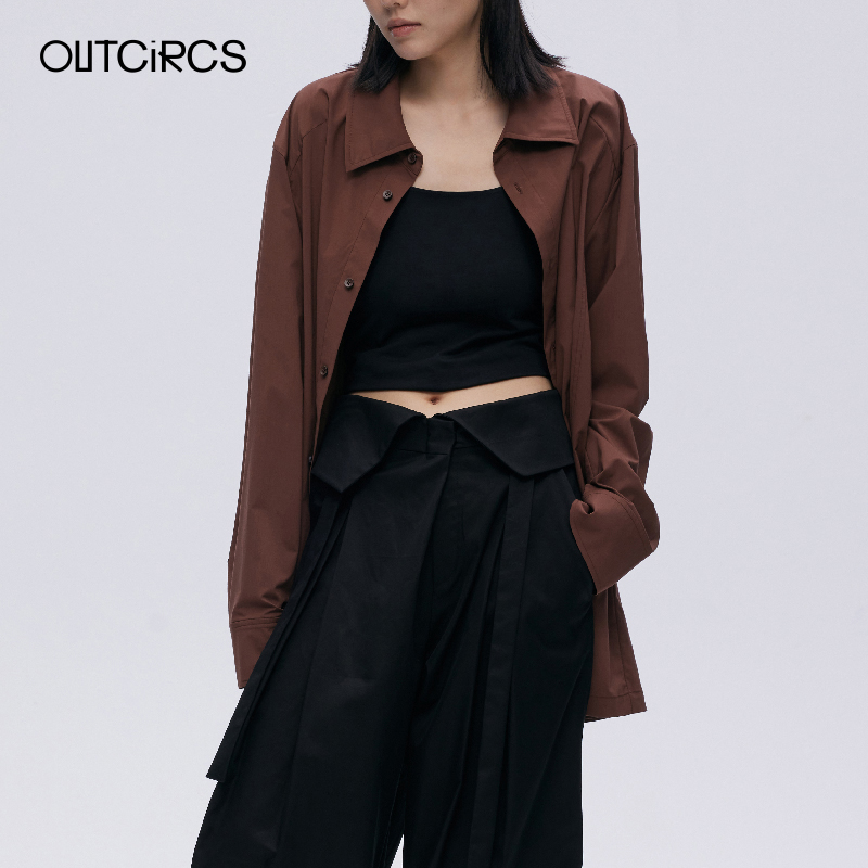 OUTCIRCS日常休闲长袖设计感衬衫