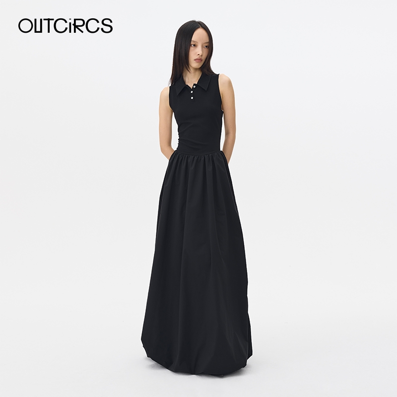 OUTCiRCS弹力不规则连衣裙