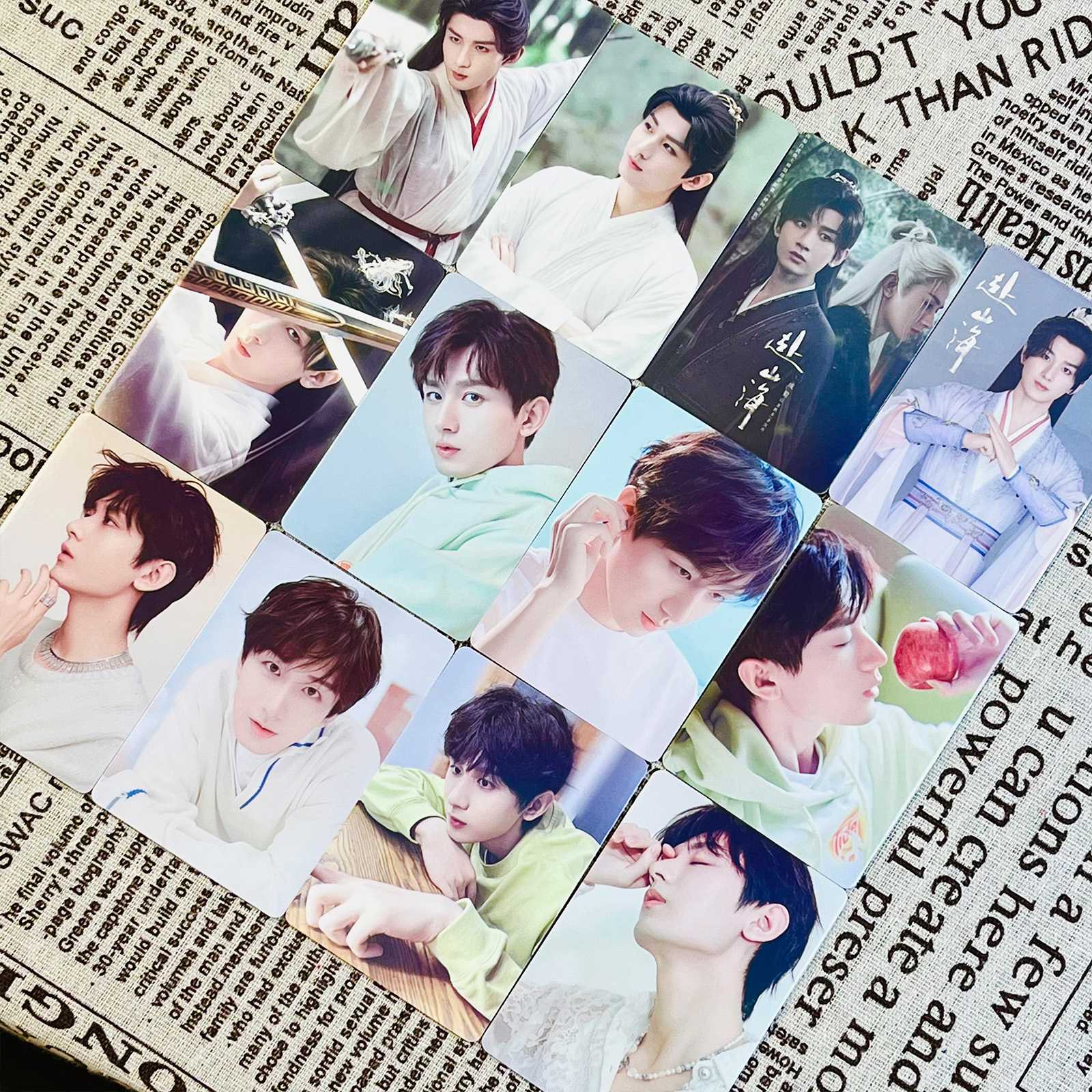 成毅镭射小卡55张莲花楼剧照写真周边拍立得学生礼物高清LOMO闪卡