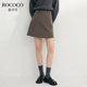 ROCOCO 小个子半身裙女 绵羊毛短款 洛可可秋冬款 纯色百搭简约A字版