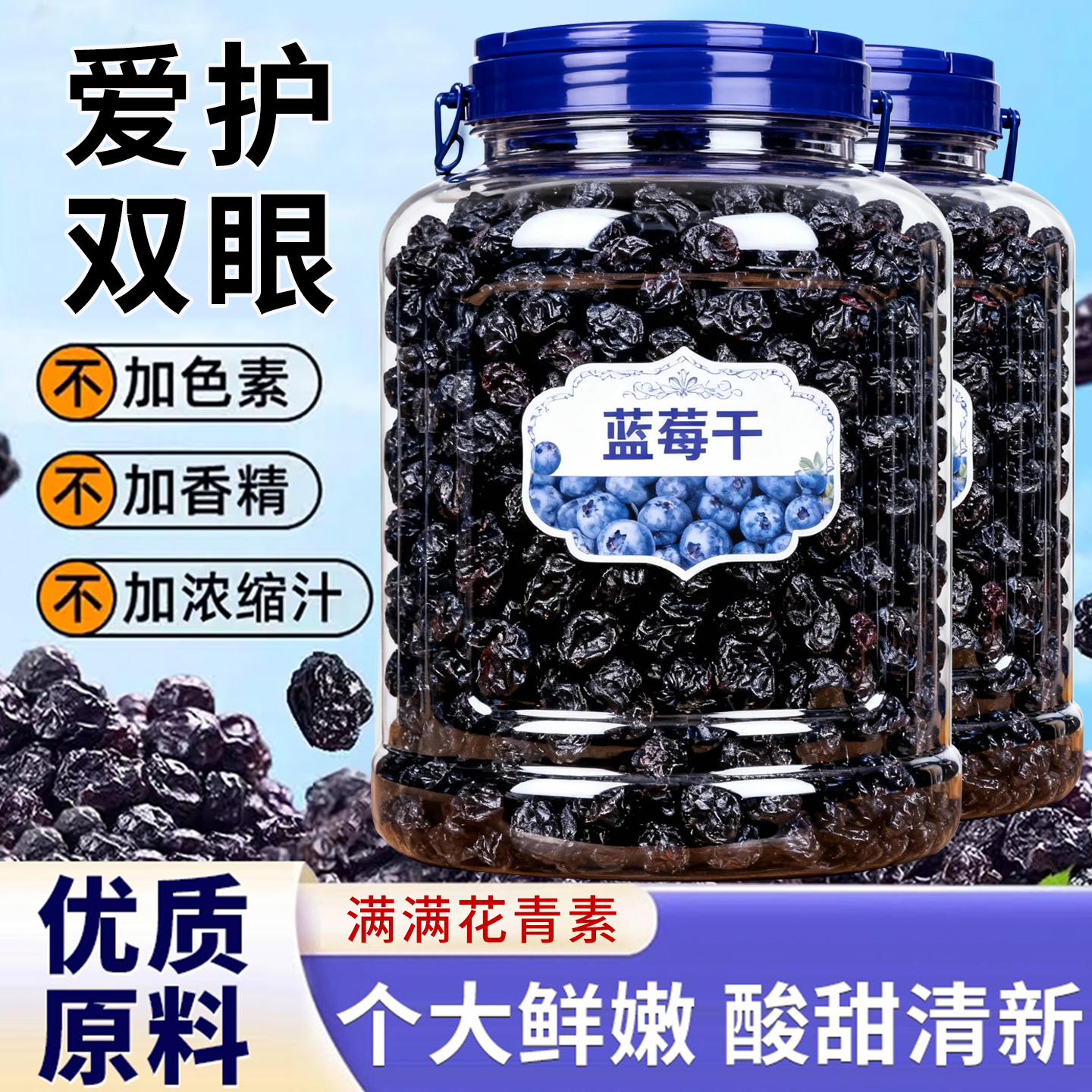 蓝莓干原味制品果干果脯蓝莓果干蓝梅原味健康美味休闲果干小零食