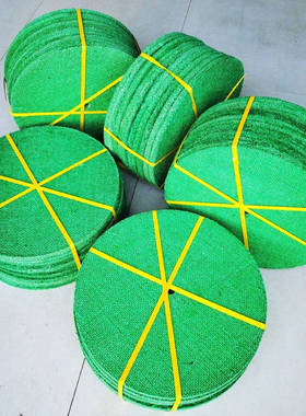 进口绿色泡油加硬油麻轮硬油剑麻轮抛光麻轮牛胶麻布轮全麻绿麻轮