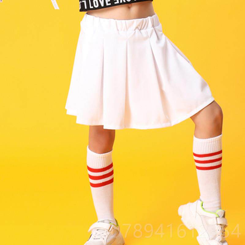 高档新童儿拉拉队服装爵士舞架子演表时尚服装现代舞拉拉队服鼓装
