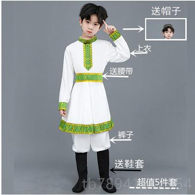 高档回族服装童撒六一儿演出服少数族服装保安族拉族学生表演服女