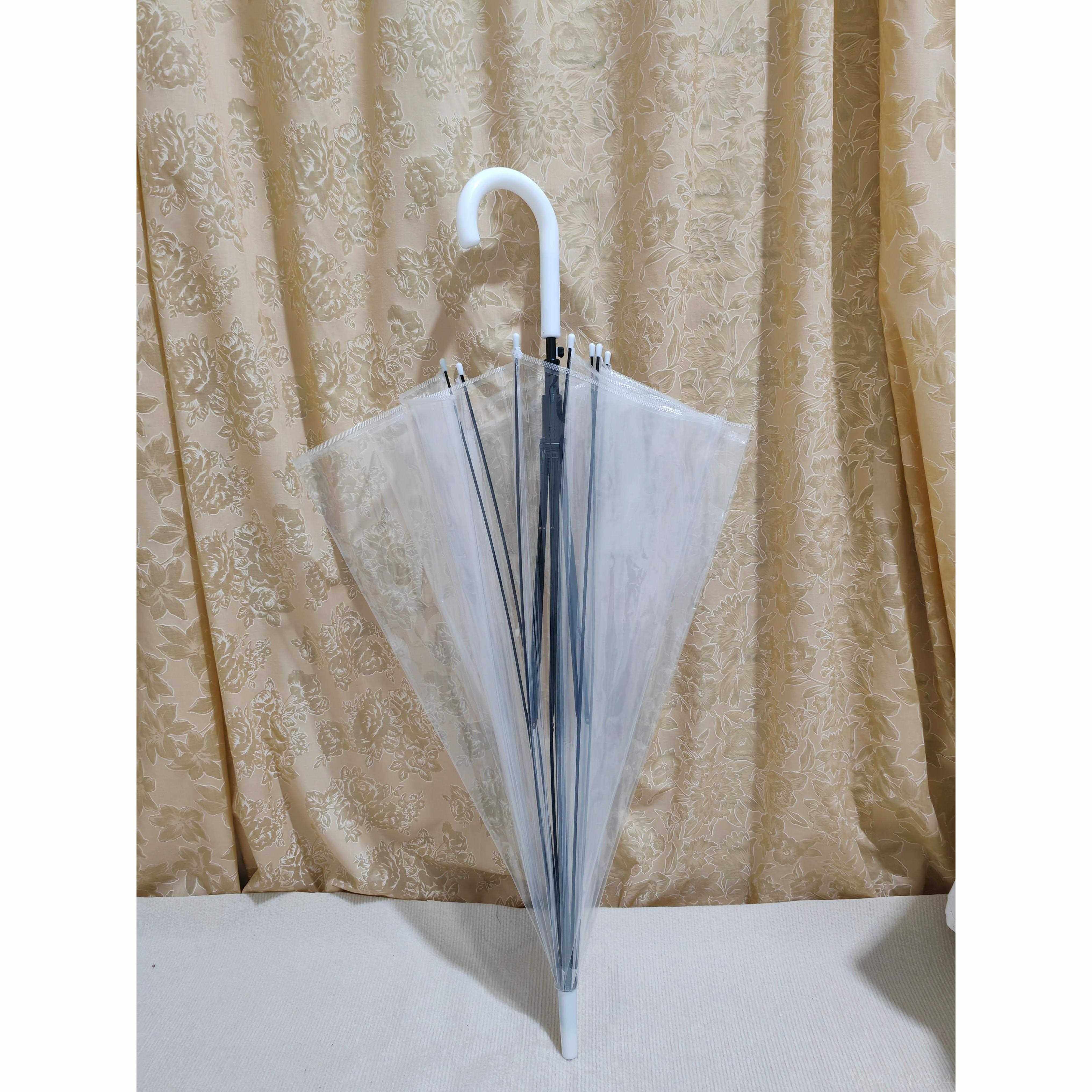 高档黑色塑料伞潮人街拍摄影骨长伞柄环保POE材日单i质ns炫直酷雨,居家日用,伞,淘宝优惠券,粉丝福利购,淘宝优惠卷