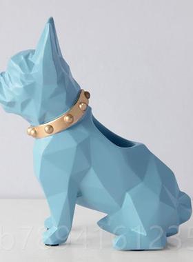 高档in北欧风可爱狗桌面s笔桶筒摆件创意小客厅书房办公室笔装饰