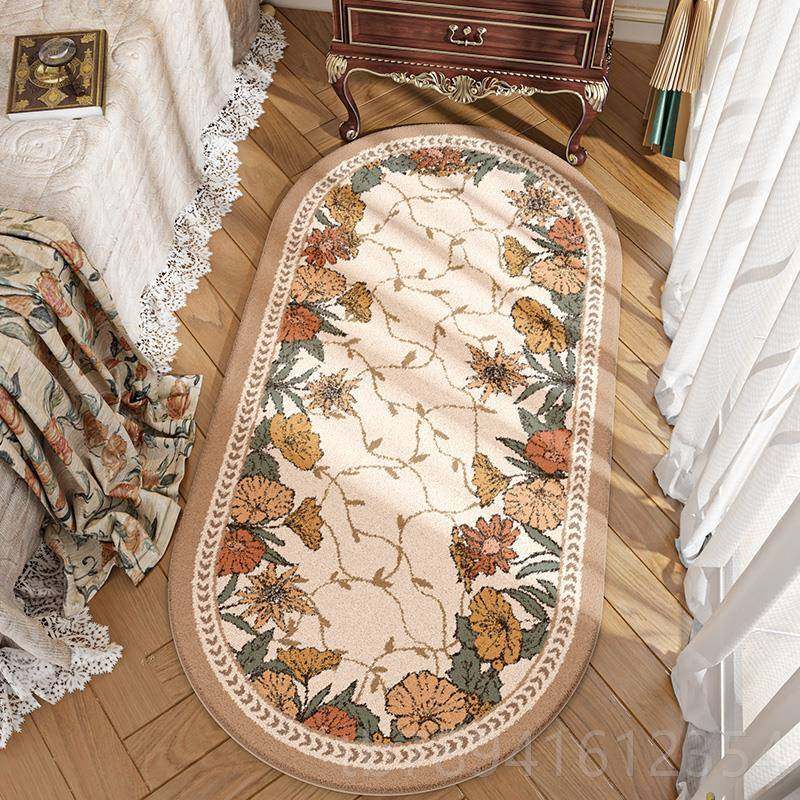 高档大江地垫客厅沙茶几毯子卧边室发花朵高级地毯侘寂风摔防房间,居家布艺,床边毯,淘宝优惠券,粉丝福利购,淘宝优惠卷