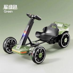 高档卡丁车儿电动车6到12岁可坐遥控玩人具车轮四汽车可折童叠免
