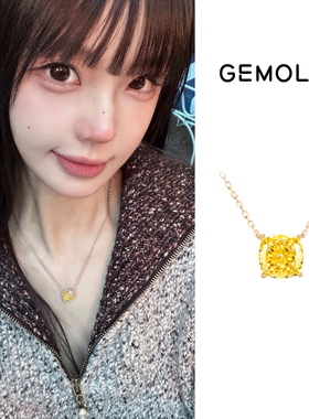 GEMOLA/格莫拉 叛逆千金风 金色梦境方糖锁骨项链可调节