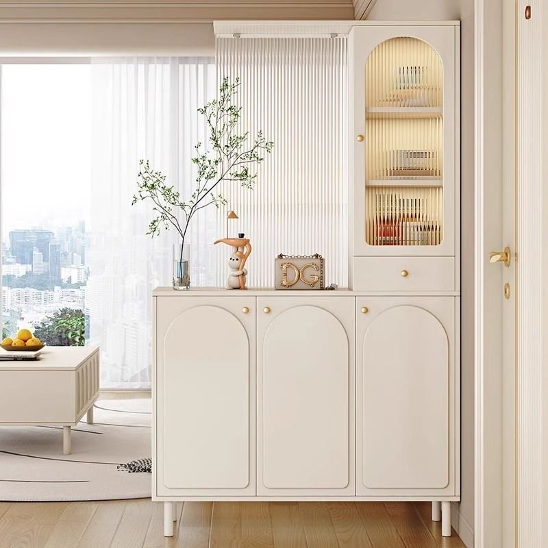 实木生态板奶油风玄关鞋柜一体入户正对门家用门厅隔断屏风双面柜,住宅家具,门厅/玄关柜/玄关架,淘宝优惠券,粉丝福利购,淘宝优惠卷