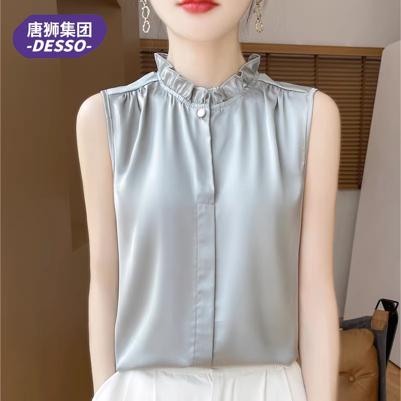 S唐狮集团DESSO法式无袖吊带背心女内搭打底2026夏季新款缎面