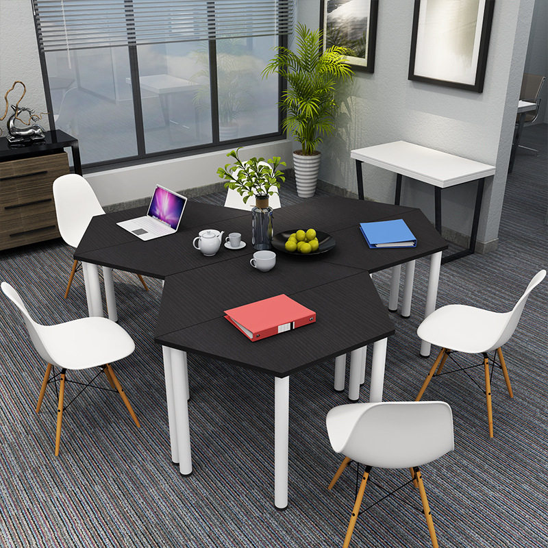 现代简约小型会议桌拼接梯形培训桌简易办公桌洽谈桌椅组合异形桌,电子元器件市场,电线扎带/束线带,淘宝优惠券,粉丝福利购,淘宝优惠卷