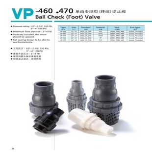 CPVC单由令 台湾环琪UPVC 双由令止回阀单由令底阀逆止阀隔膜阀