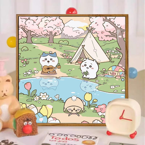 Chiikawa吉伊卡哇数字油画DIY