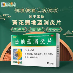 葵花牌蒲地蓝消炎片官方旗舰店咽炎消炎药浦地蒲地兰