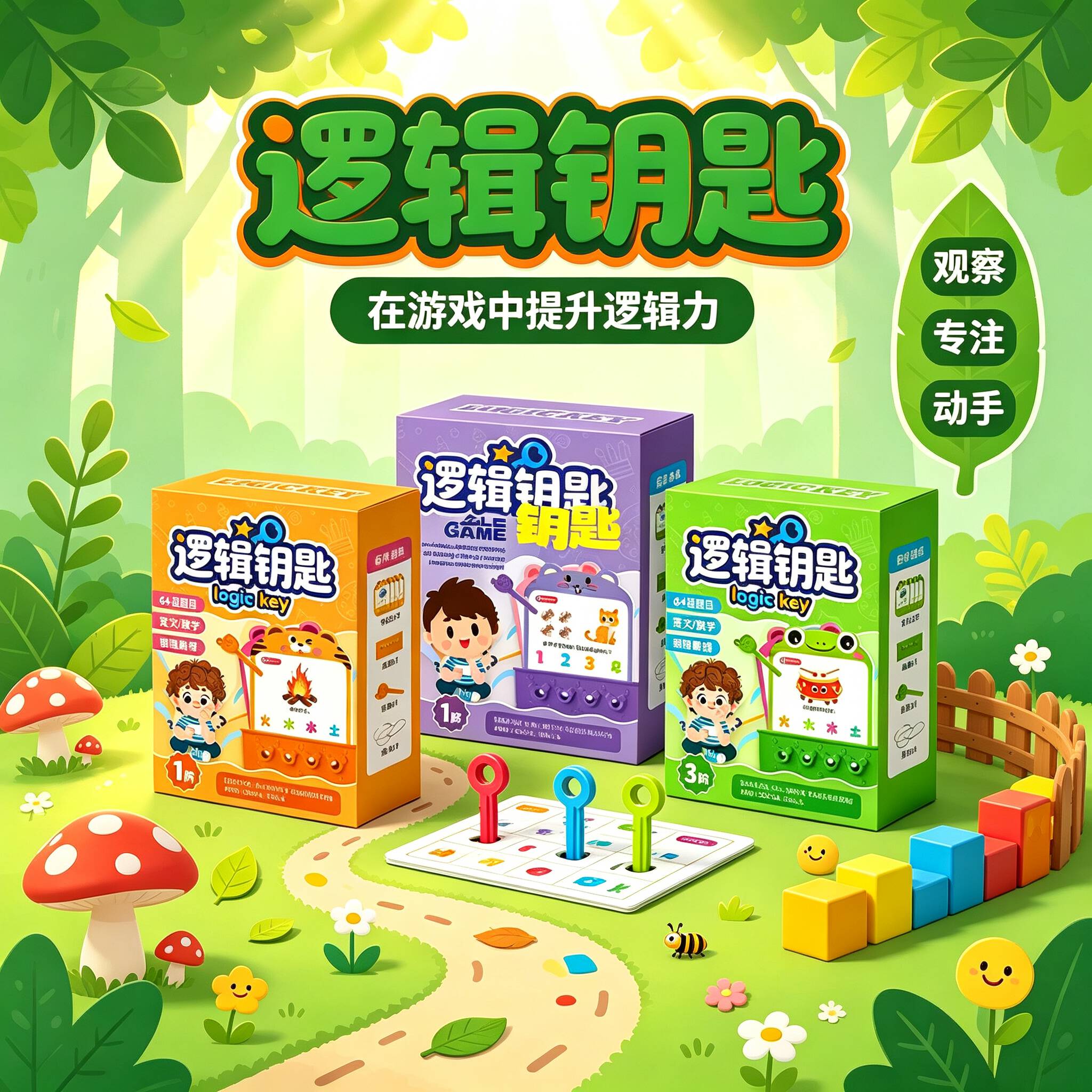 逻辑钥匙儿童思维训练幼儿园早教