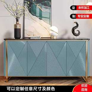 轻奢入户玄关柜家用门口鞋 多功能靠墙储物柜 柜客厅隔断装 饰柜意式