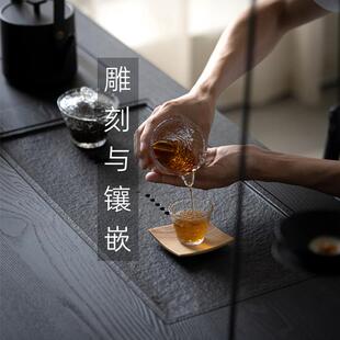 北美白蜡木桌面定制长方形黑色实木餐桌茶桌原木大板桌书桌工作台