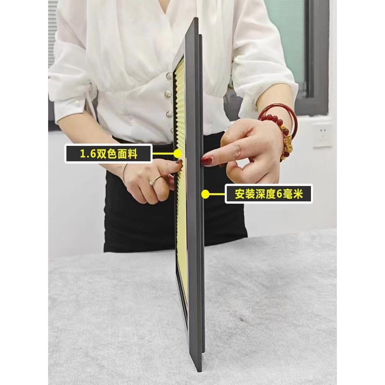 免打孔极窄带框内嵌式5毫米内开纱窗帘百叶卫生间防水遮光蜂巢帘