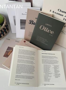 TAN！装饰英文书道具书 ins复古拍摄道具摆拍摆饰家居装饰样板间