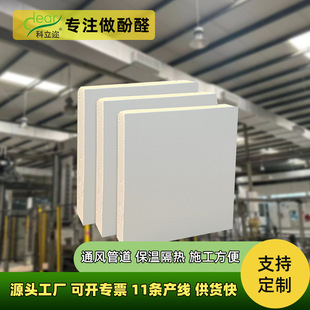 双面彩钢酚醛复合风管保温隔热中央空调风道板隔音环保E0级通风板