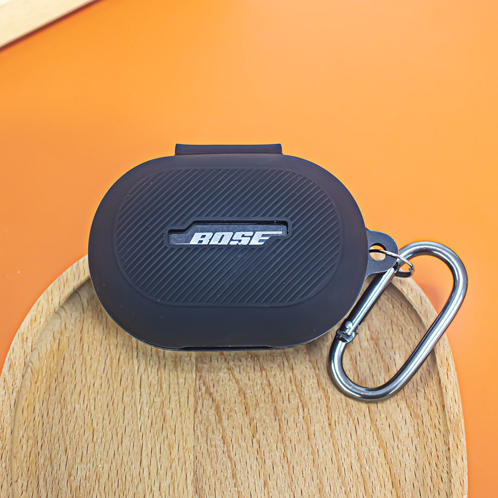 适用博士Bose QuietComfort(新一代小鲨)蓝牙耳机硅胶保护套防摔bose小鲨二代耳机充电盒保护套硅胶简约纯