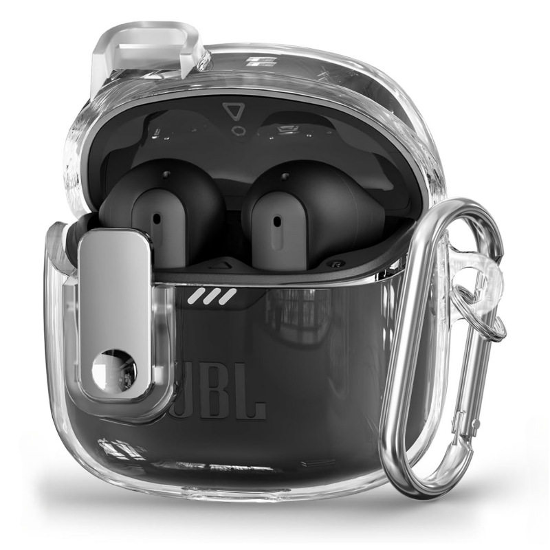 适用于JBL TUNE FLEX小晶豆耳机保护套防摔电镀锁扣适用JBL TUNE FLEX保护套jbl小晶豆耳机充电仓盒保护套