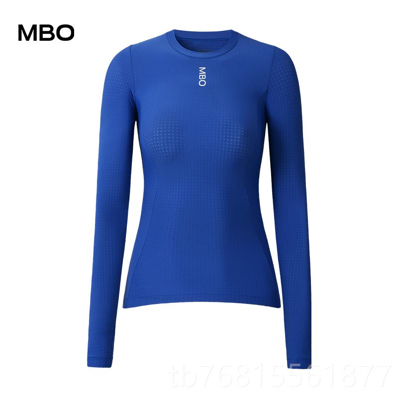 正品MBO女保气暖长袖打底子衫B150骑秋冬透保暖行排汗衣装备