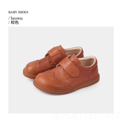 正品泰兰尼斯男皮秋季学生演鞋出鞋真皮鞋女童小皮鞋儿童童软底单