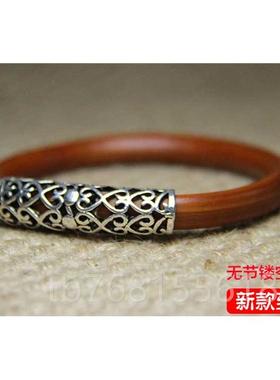 正品锦阁金刚藤镯男女银饰藤条藤西藏无节制情侣鸡石血饰手品