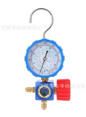 加氟表制冷剂充注压力表空调流形接头集压力表和阀门500psi 35kgf