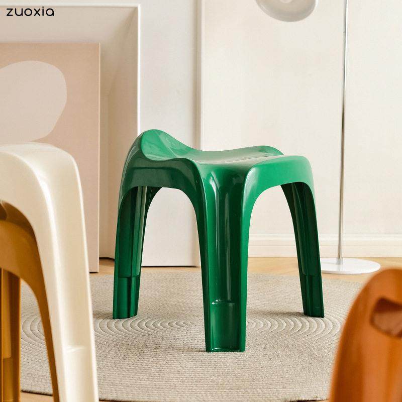 网红可叠放异型塑料餐椅北欧创意中古矮凳现代简约家用客厅小凳子,住宅家具,矮凳,淘宝优惠券,粉丝福利购,淘宝优惠卷
