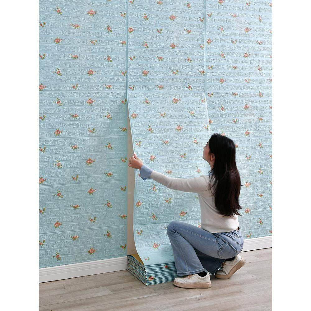 墙纸自粘防水防潮墙壁装饰遮丑宿舍客厅贴纸3d立体墙贴防撞壁纸,家装主材,自贴墙纸/自粘墙纸,淘宝优惠券,粉丝福利购,淘宝优惠卷