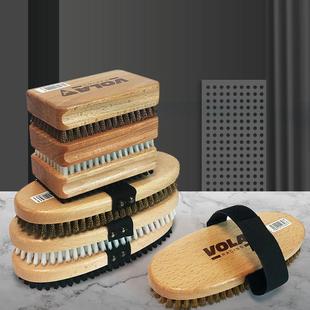 VOLA滑雪板刷子清洁刷板底维护保养去蜡刮蜡刷尼龙刷马毛刷铜丝刷